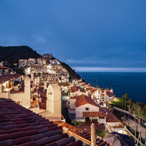 View from Patio at night