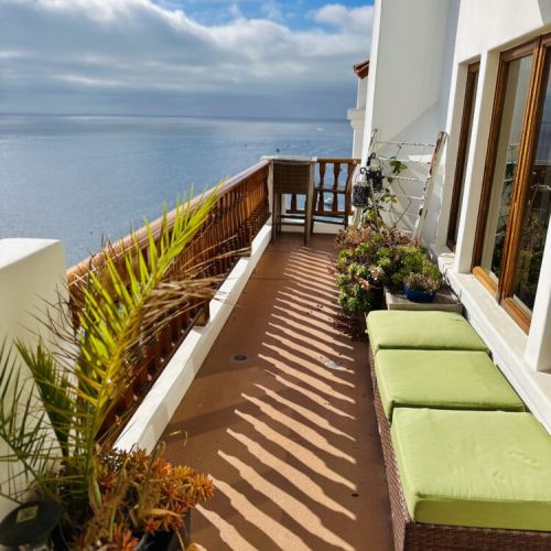 Wrap around patio